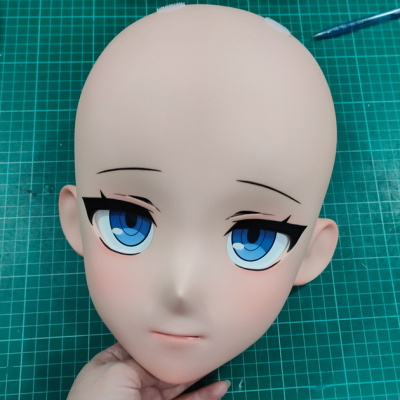 (GLA075)Customize Character'! Female/Girl Resin Full/Half Head With Lock Anime Cosplay Japanese Animego Kigurumi Mask